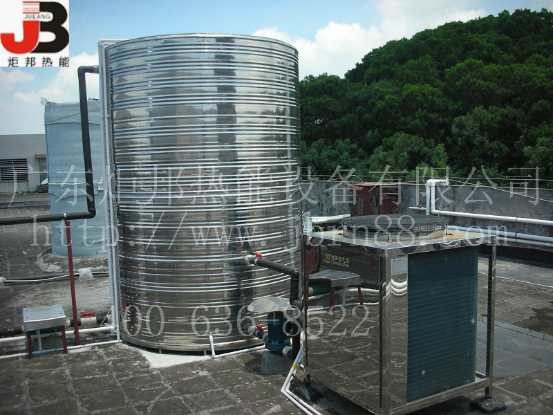 广东空气能热泵工程图-佛山酒店空气源热泵热水器工程图